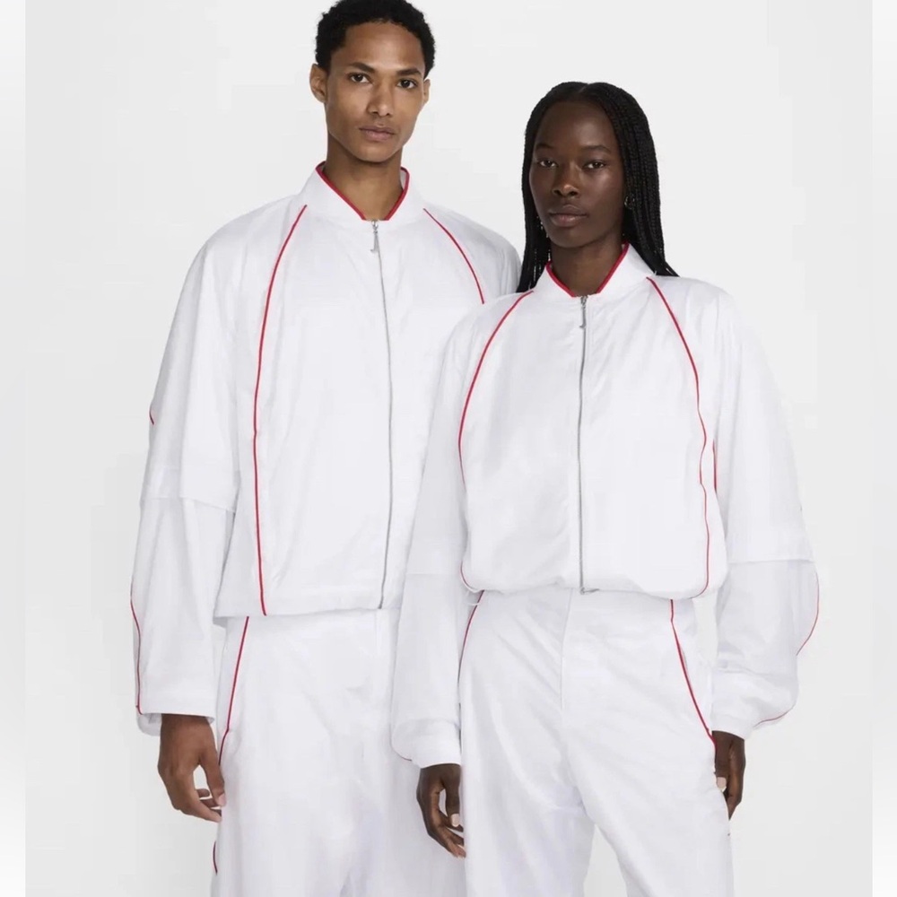 Nike Air x Jacquemus Track Jacket White Adult Unisex Size Medium FV5697-100